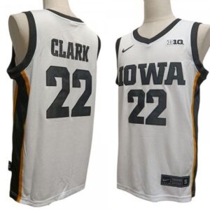 Iowa Hawkeyes 22 Caitlin Clark White Basketball Jersey