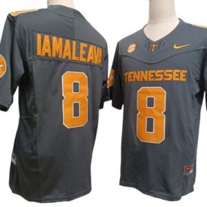 Tennessee Volunteers 8 Nico Iamaleava Gray Vapor Fuse Limited Football Jersey