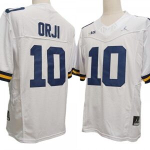Michigan Wolverines 10 White Vapor Fuse Limited Jersey - Alex Orji