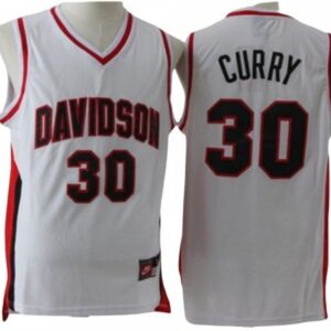 Davidson Wildcats 30 Stephen Curry White Basketball Jersey