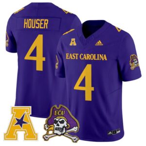 Katin Houser Jersey 4 East Carolina Pirates 2025 Limited Stitched Purple