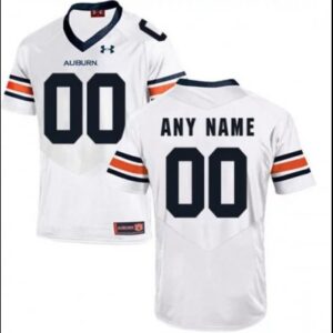 Custom Auburn Tigers White College Football Jersey