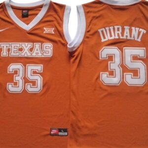 Texas Longhorns 35 Kevin Durant Orange Basketball Jersey