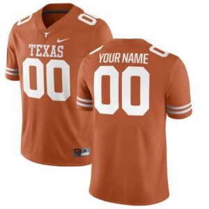 Custom Texas Longhorns Orange Football Jersey