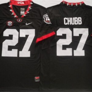 Georgia Bulldogs 27 Nick Chubb Black Untouchable Jersey
