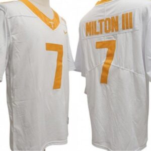 Tennessee Volunteers 7 Joe Milton Iii White Football Jersey