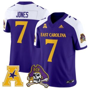 Zay Jones Jersey 7 East Carolina Pirates 2025 Vapor Limited Stitched Purple Alter