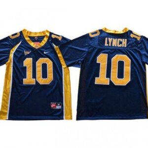 California Golden Bears 10 Marshawn Lynch Navy Football Jersey