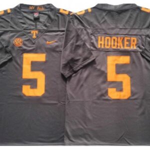 Tennessee Volunteers 5 Hendon Hooker Gray Football Jersey