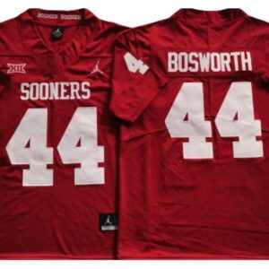 Oklahoma Sooners 44 Brian Bosworth Red Football Jersey