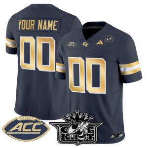 Custom Outkast Georgia Tech Yellow Jackets Jersey 2025 Vapor Stitched Navy