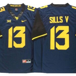 West Virginia Mountaineers 13 David Sills V Navy Football Jersey