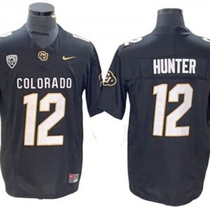 Colorado Buffaloes 12 Travis Hunter Black Vapor Fuse Limited Jersey
