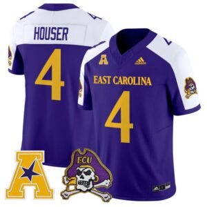 Katin Houser Jersey 4 East Carolina Pirates 2025 Limited Stitched Purple Alter