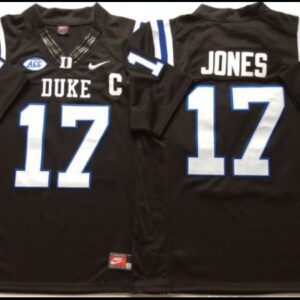 Duke Blue Devils 17 Daniel Jones Black College Football Jersey
