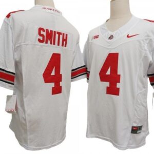Ohio State Buckeyes 4 White Vapor Fuse Limited Jersey - Jeremiah Smith