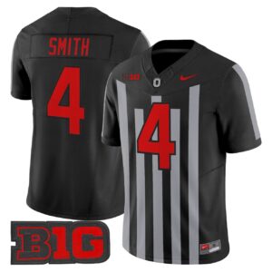 Jeremiah Smith Jersey 4 Ohio State Buckeyes Throwback Limited Stitched Black