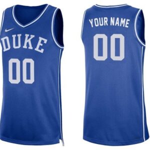 Custom Duke Blue Devils Blue College Basketball Jersey