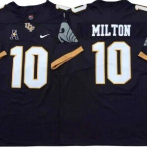 Ucf Knights 10 Mckenzie Milton Black Football Jersey