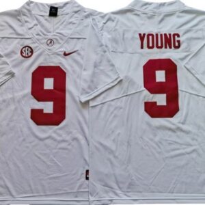 Alabama Crimson Tide 9 Bryce Young White Football Jersey
