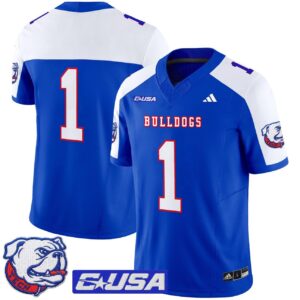 Team Jersey 1 Louisiana Tech Bulldogs 2025 Vapor Limited Stitched Royal Alter