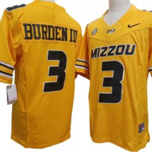 Missouri Tigers 3 Luther Burden Iii Gold Vapor Fuse Limited Jersey