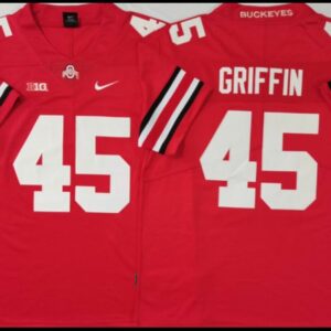 Ohio State Buckeyes 45 Archie Griffin Red Football Jersey