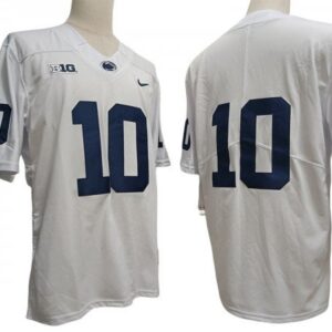 Penn State Nittany Lions 10 White Football Jersey