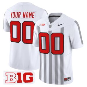 Custom Ohio State Buckeyes Jersey Throwback Vapor Limited Stitched White