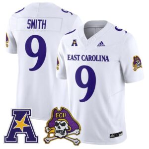 Anthony Smith Jersey 9 East Carolina Pirates 2025 Limited Stitched White