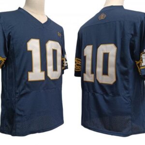 Notre Dame Fighting Irish 10 2023 Aer Lingus College Football Classic Jersey - Navy