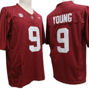 Alabama Crimson Tide 9 Bryce Young Red Vapor Fuse Limited Jersey
