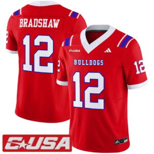 Terry Bradshaw Jersey 12 Louisiana Tech Bulldogs 2025 Limited Stitched Red