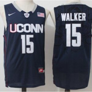 Uconn Huskies 15 Kemba Walker Navy College Basketball Jersey