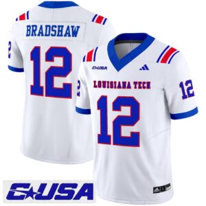 Terry Bradshaw Jersey 12 Louisiana Tech Bulldogs 2025 Limited Stitched White