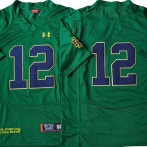 Notre Dame Fighting Irish 12 Green College Football Jersey