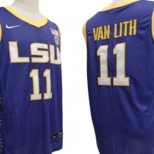 Lsu Tigers 11 Hailey Van Lith Purple Basketball Jersey