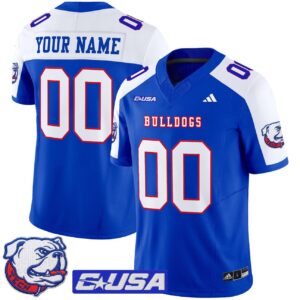 Custom Louisiana Tech Bulldogs Jersey 2025 Vapor Limited Stitched Royal Alter
