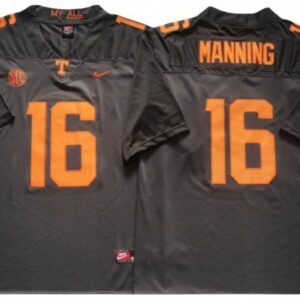 Tennessee Volunteers 16 Peyton Manning Gray Football Jersey