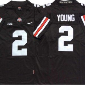 Ohio State Buckeyes 2 Chase Young Black-white Football Jersey