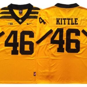 Iowa Hawkeyes 46 George Kittle Yellow Football Jersey