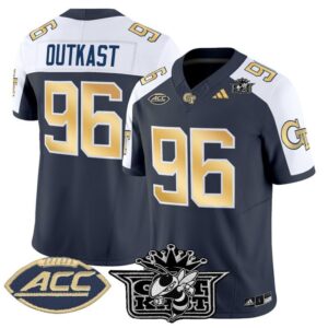 Outkast Jersey 96 Georgia Tech Yellow Jackets 2025 Limited Stitched Navy Alter