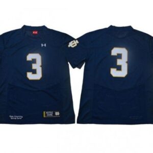 Notre Dame Fighting Irish 3 Navy College Football Jersey