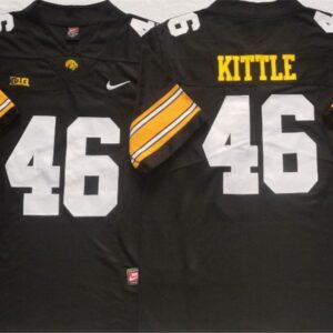 Iowa Hawkeyes 46 George Kittle Black Football Jersey