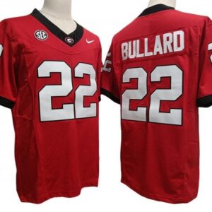 Georgia Bulldogs 22 Javon Bullard Red Vapor Fuse Limited Jersey