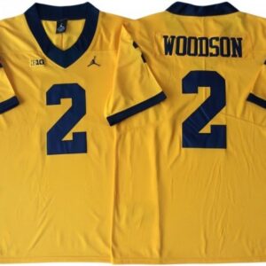 Michigan Wolverines 2 Charles Woodson Yellow Football Jersey