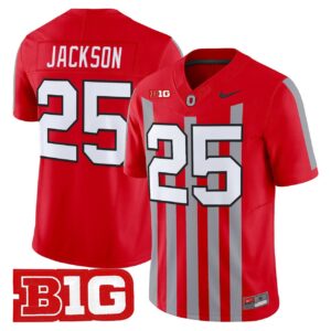 Bo Jackson Jersey 25 Ohio State Buckeyes Throwback Limited Stitched Red
