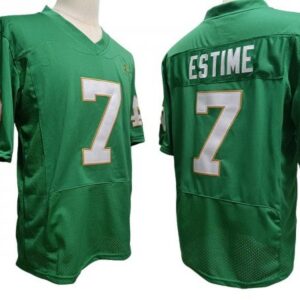 Notre Dame Fighting Irish 7 Audric Estime Green Vapor Fuse Limited Jersey