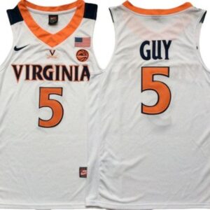 Virginia Cavaliers 5 Kyle Guy White College Basketball Jersey - Custom
