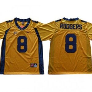 California Golden Bears 8 Aaron Rodgers Gold Football Jersey